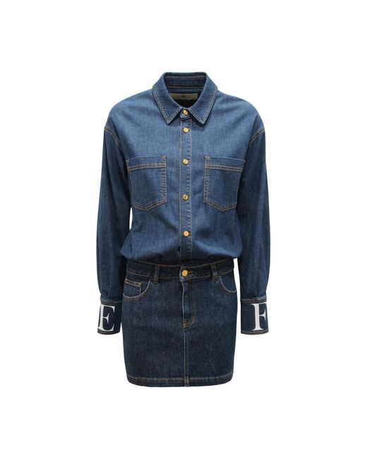 elisabetta franchi shirt dress Shirt Dress with Belt