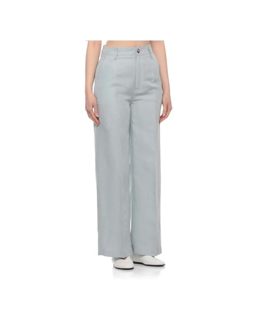 Woolrich Gray Straight Trousers