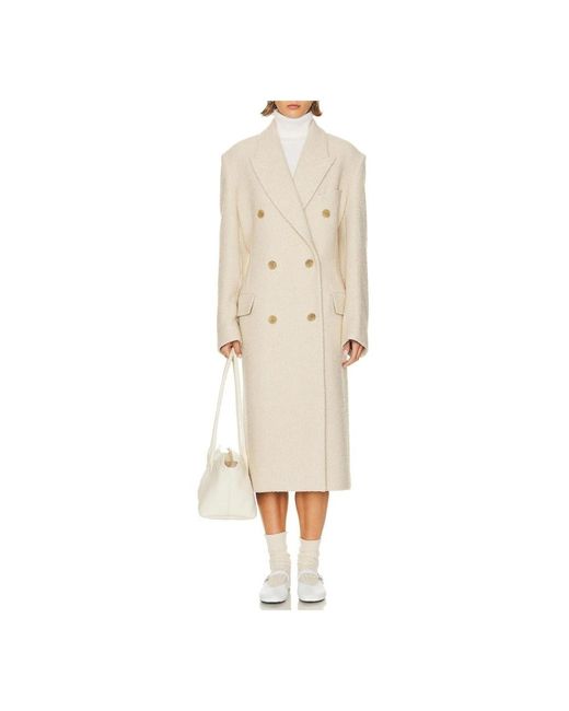 Acne Natural Double-Breasted Coats