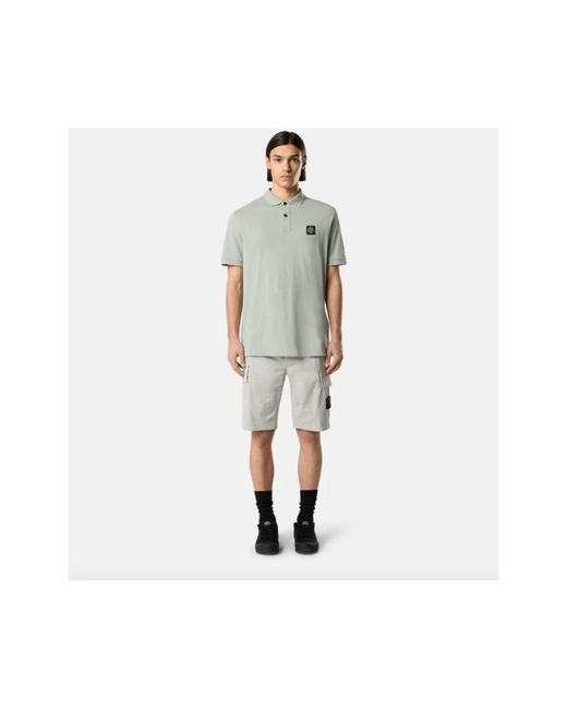 Stone Island White Casual Shorts for men
