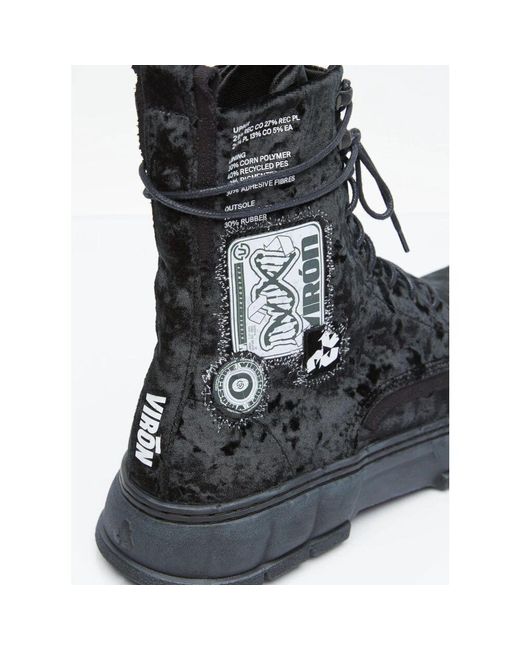 Lace-Up Boots di Viron in Black da Uomo