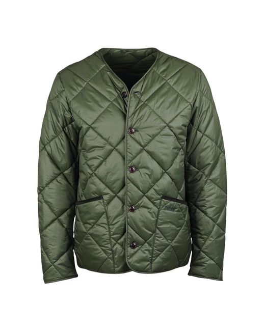 Barbour Green Liddesdale Quilted Cardigan Jacket for men