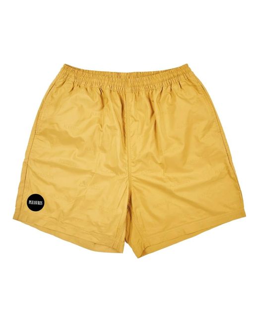Pleasures Aktive nylonshorts senf in Yellow für Herren