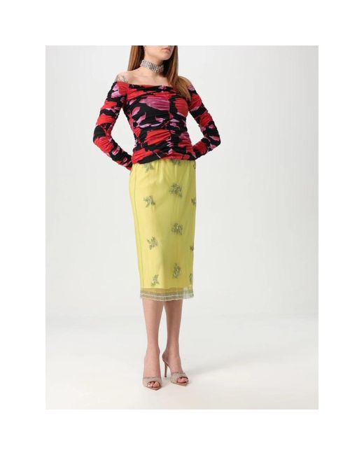 Blumarine Long Sleeve Tops in het Red