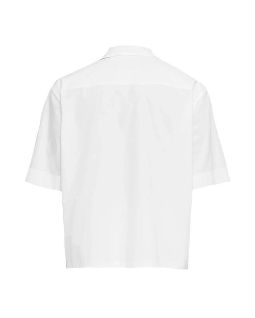 Jil Sander White Short Sleeve Shirts for men