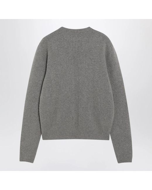 Rick Owens Gray Round-Neck Knitwear for men