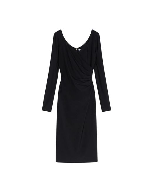 Max Mara Stijlvolle Midi Jurk in het Black