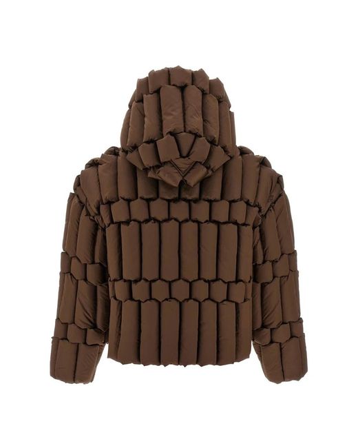 RAXXY Jassen ,Bruin ,Nylon 3D Down-Filled Puffer Jacket in het Brown