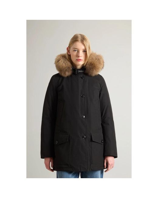Woolrich Jassen ,Zwart ,Nylon Arctic Parka Jas in het Black