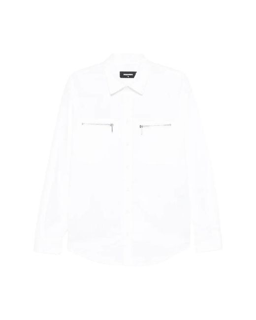 DSquared² White Casual Shirts for men