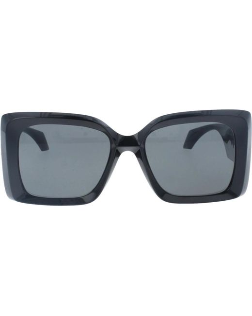 Versace Gray Stilvolle schwarze brille