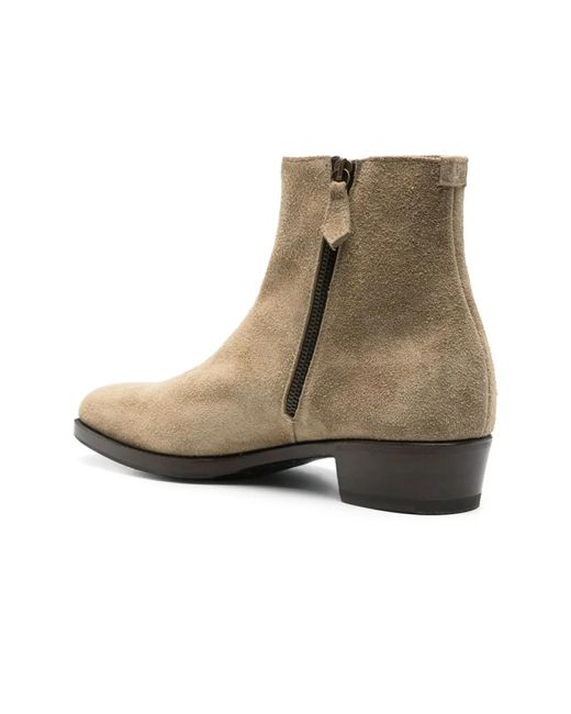 Lidfort Schuhe Mit Seitlichem Reißverschluss Und Blockabsatz in Natural für Herren