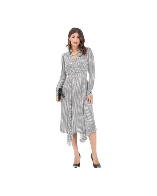 Elisabetta Franchi Women's Gray Midi Dresses