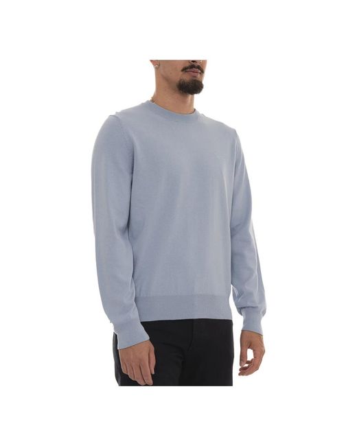 Boss Gray Round-Neck Knitwear for men