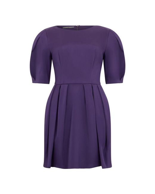 Alberta Ferretti Purple Short Dresses