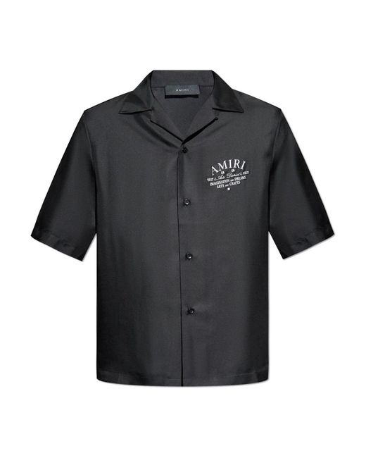 Amiri Black Short Sleeve Shirts for men