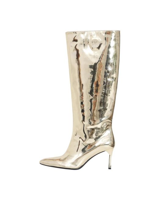 ARMANI EXCHANGE Heeled Boots in het Natural