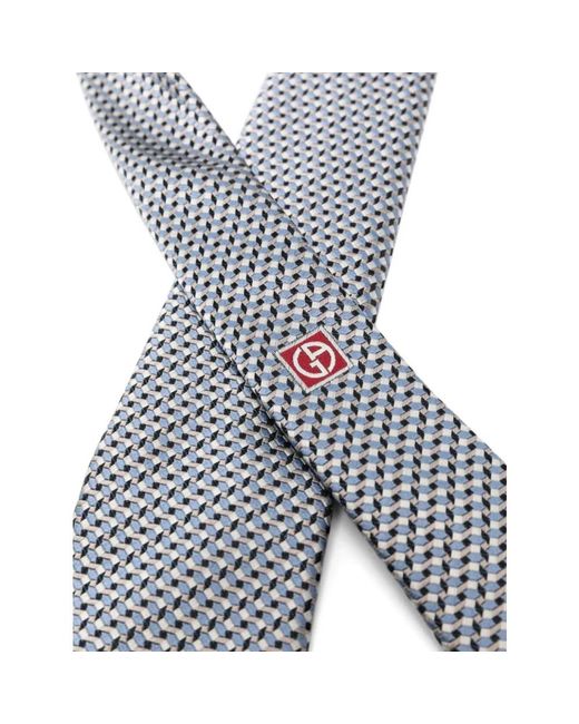 Giorgio Armani Multi krawatte in Gray für Herren