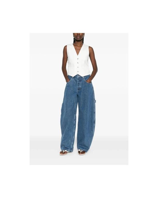 Sacai Suit Vests in het White