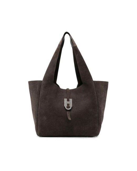 Hogan Black Shopping Bags