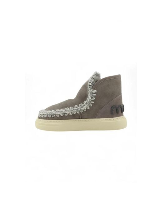 Mou Gray Winter Boots