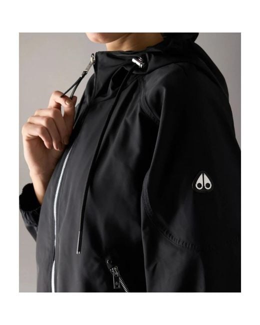 Moose Knuckles Black Bomber Jackets