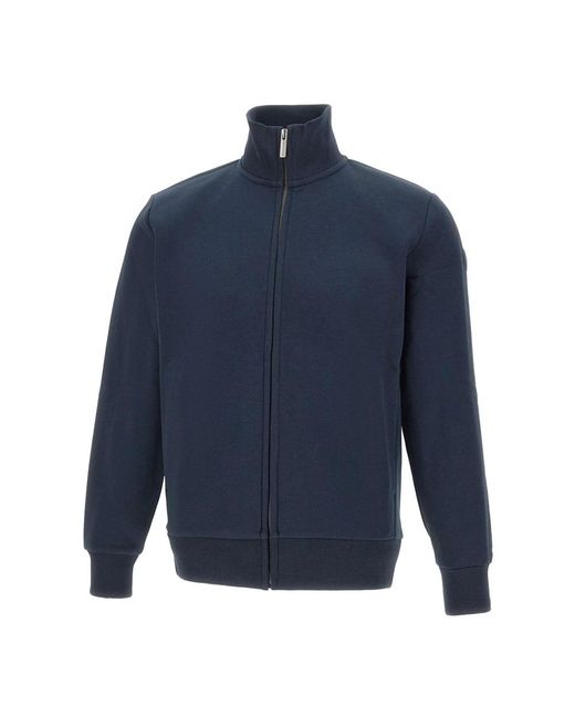 Colmar Hoodies & Sweatvesten ,Blauw ,Katoen Cotton High-Neck Sweatshirt in het Blue voor heren