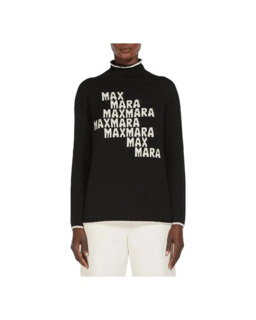 Knitwear > round-neck knitwear Max Mara en coloris Black