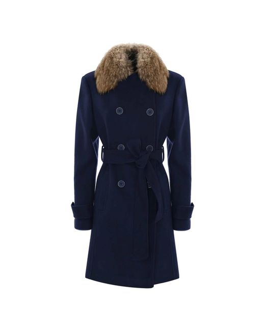 Kocca Blue Trench Coats
