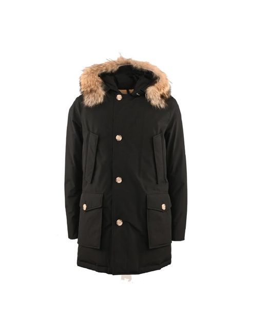 Woolrich Black Winter Jackets for men