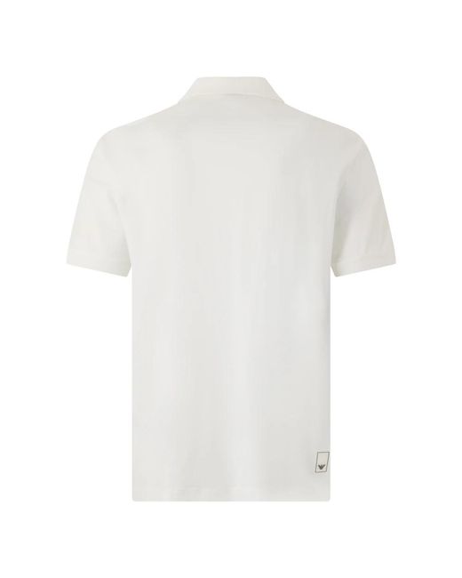 Emporio Armani White Polo Shirts for men