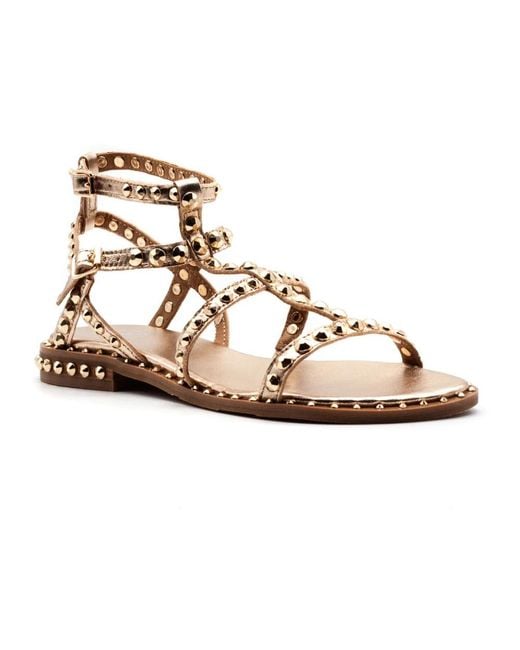 Ash Metallic Flat Sandals