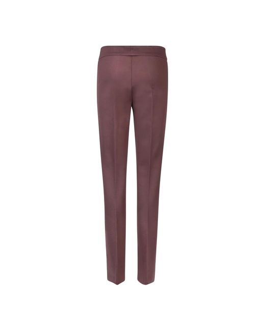 Blanca Vita Purple Slim-Fit Trousers