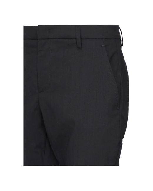 Dondup Black Suit Trousers for men