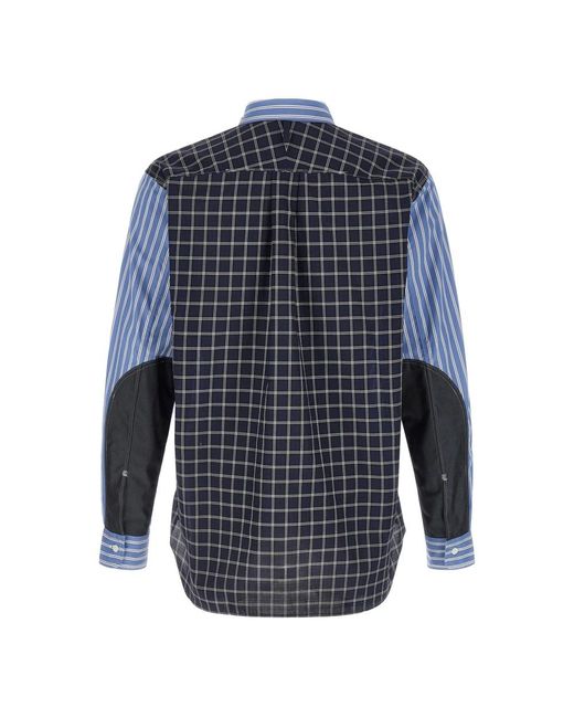 Junya Watanabe Blue Casual Shirts for men