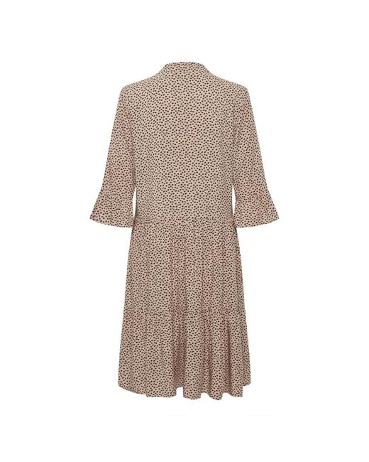 Saint Tropez Midi Dresses in het Natural