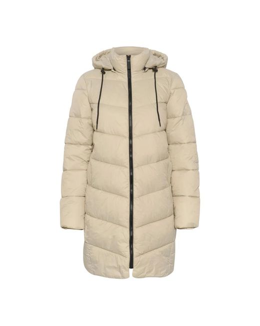 Parkas di Kaffe in Natural