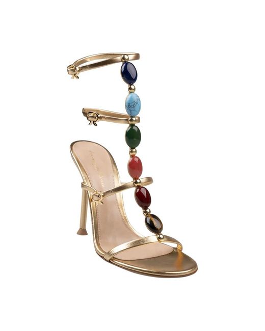 Gianvito Rossi Metallic High Heel Sandals