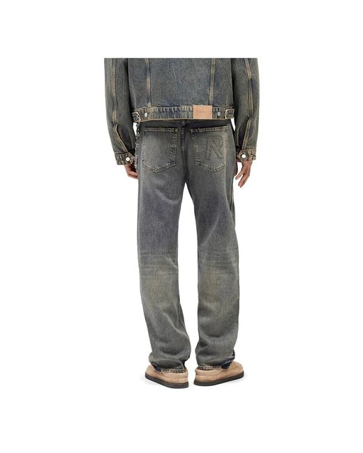 Represent Gray Loose Fit Jeans for men