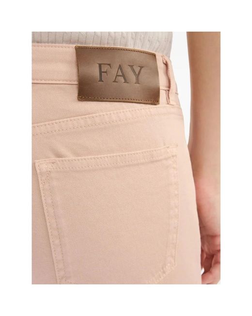 Fay Pink Cropped Trousers