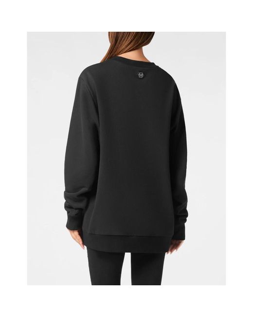 Philipp Plein Black Pullover Rundhals Marvelous