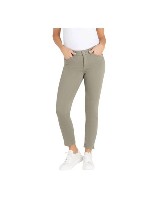 M·a·c Gray Skinny Trousers