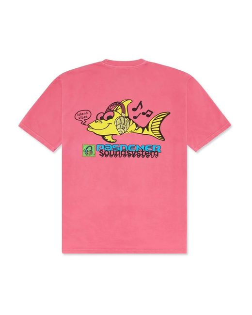 PAS DE MER Pink T-Shirts for men