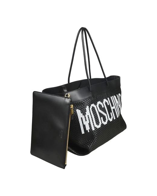 Moschino Black Stilvolle taschen kollektion