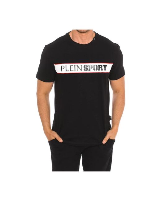 Philipp Plein T-shirt mit kurzen ärmeln und markendruck,kurzarm t-shirt mit markendruck,t-shirt mit kurzem ärmel und markendruck in Black für Herren