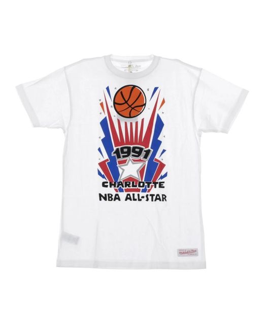 T-Shirts Mitchell & Ness de hombre de color White
