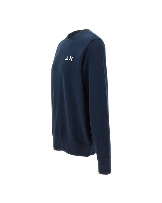 Sun 68 Blue Round-Neck Knitwear for men