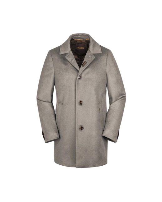 Moorer Single-Breasted Coats in het Gray voor heren