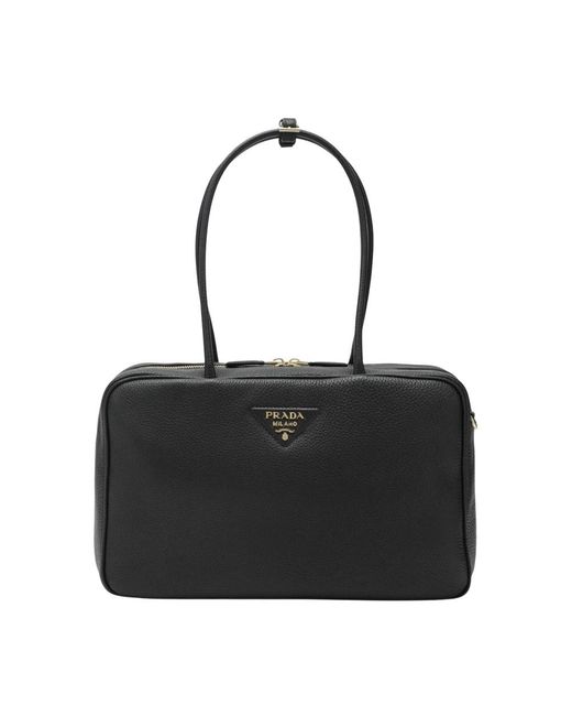 Prada Black Large Top Handle Bag