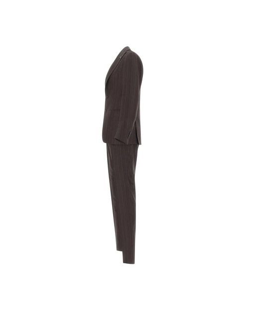 Tagliatore Black Single Breasted Suits for men